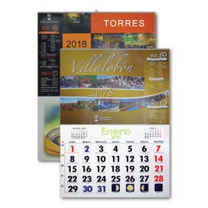 Calendario pared