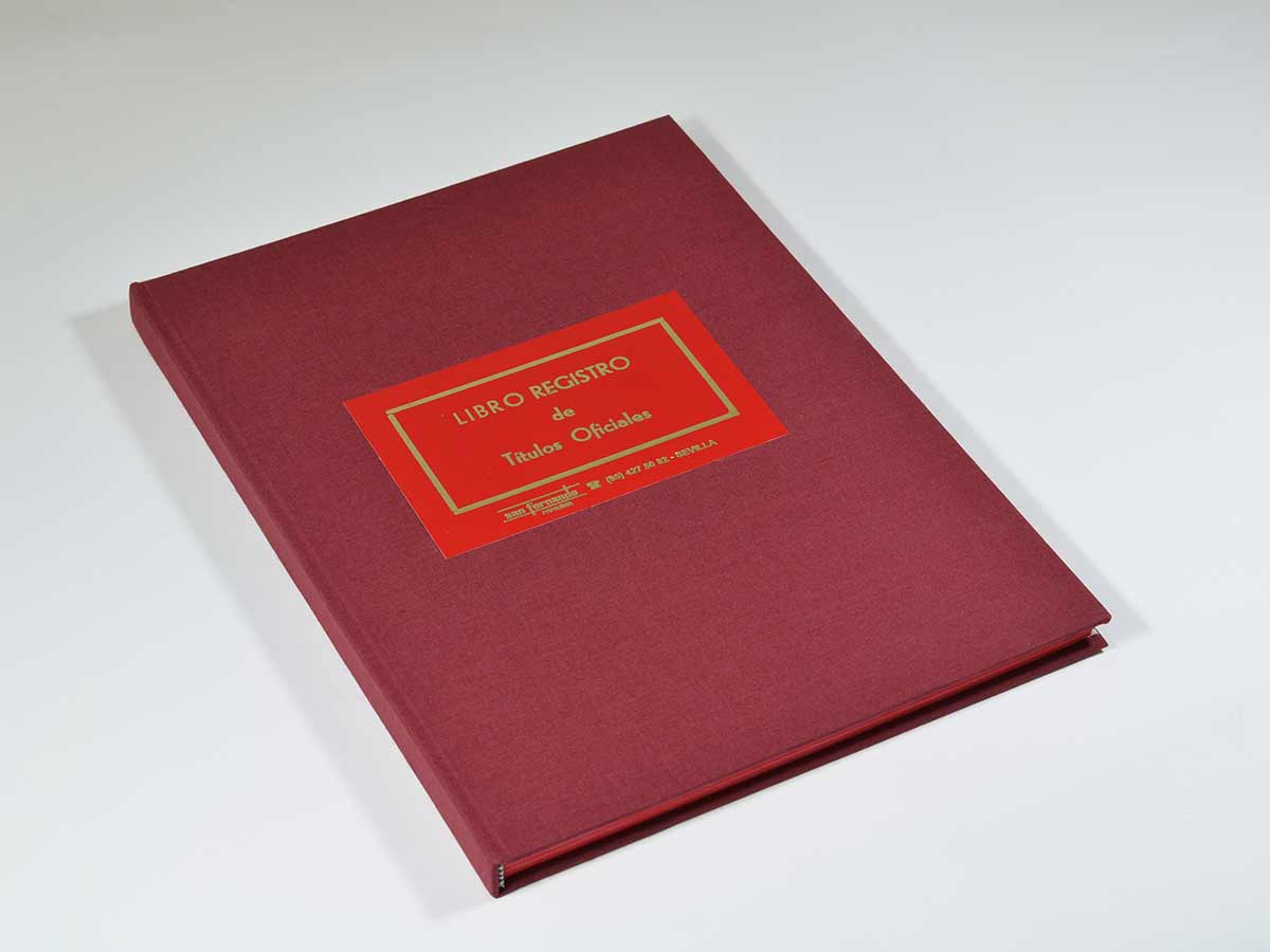 Libro Registro Títulos Oficiales