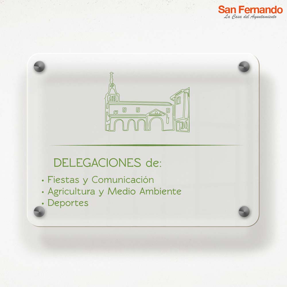 Placas de metacrilato - Papelería San Fernando - La casa del