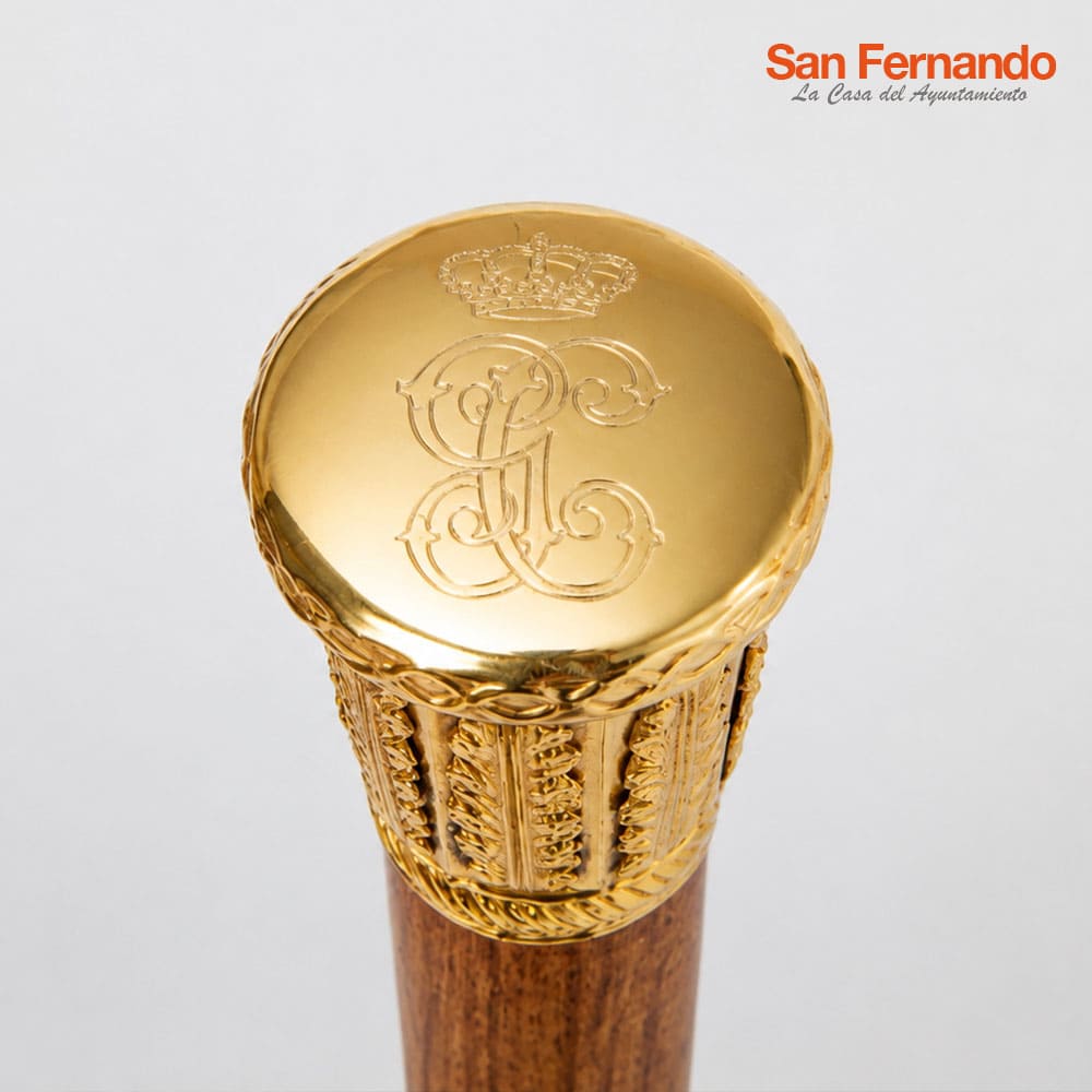 logo empuñadura baston de mando Guardia Civil corona España