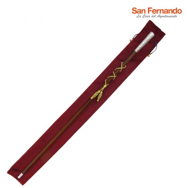 Bastón de mando empuñadura Milord y cordón de Alcalde en oro