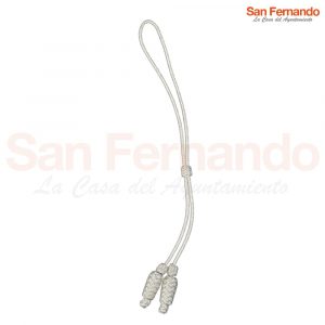 Cordón bastón de mando plata