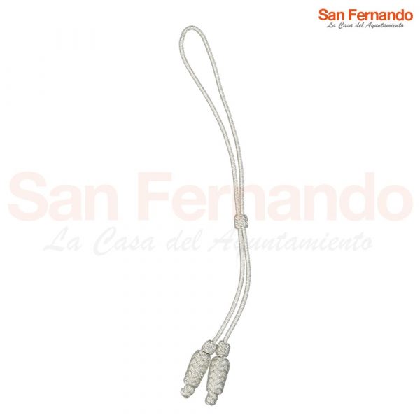 Cordón bastón de mando plata