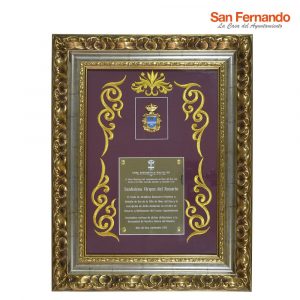 Gran cuadro de reconocimiento Alcaldesa Honoraria-Perpetua y Medalla de Oro