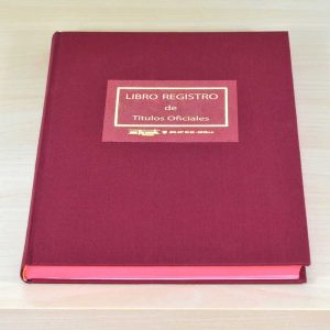Libro Registro Títulos Oficiales