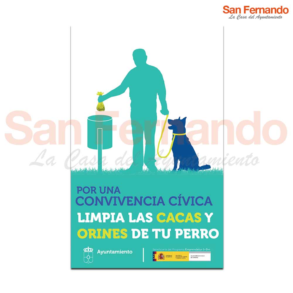Cartel informativo Personalizado perros Ayuntamiento