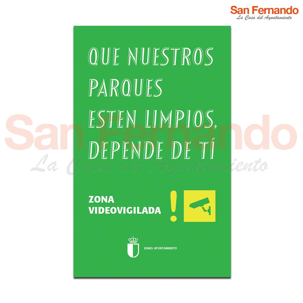 Cartel informativo Personalizado para parques de Ayuntamiento