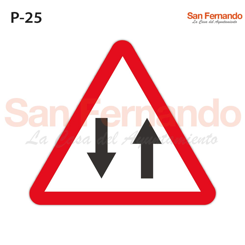 Senalizacion vertical. triangulo peligro