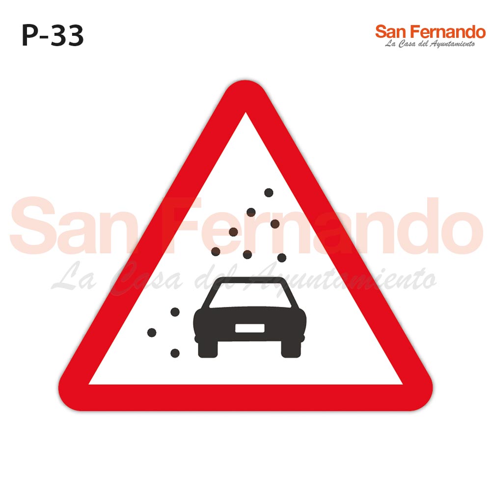 Senalizacion vertical. Triangulo peligro visibilidad reducida