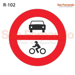 senalizacion vertical, prohibicion entrada motos y coches