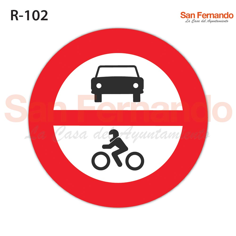 senalizacion vertical, prohibicion entrada motos y coches