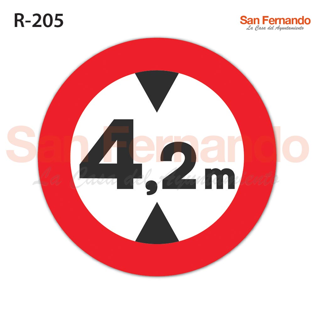 R205 Limitación de altura Papelería San Fernando La casa del