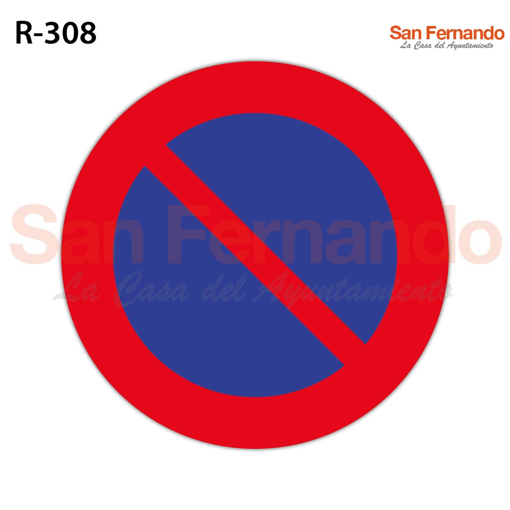 senalizacion vertical. prohibicion estacionamiento