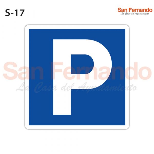 estacionamiento indicaciones generales cuadrada azul