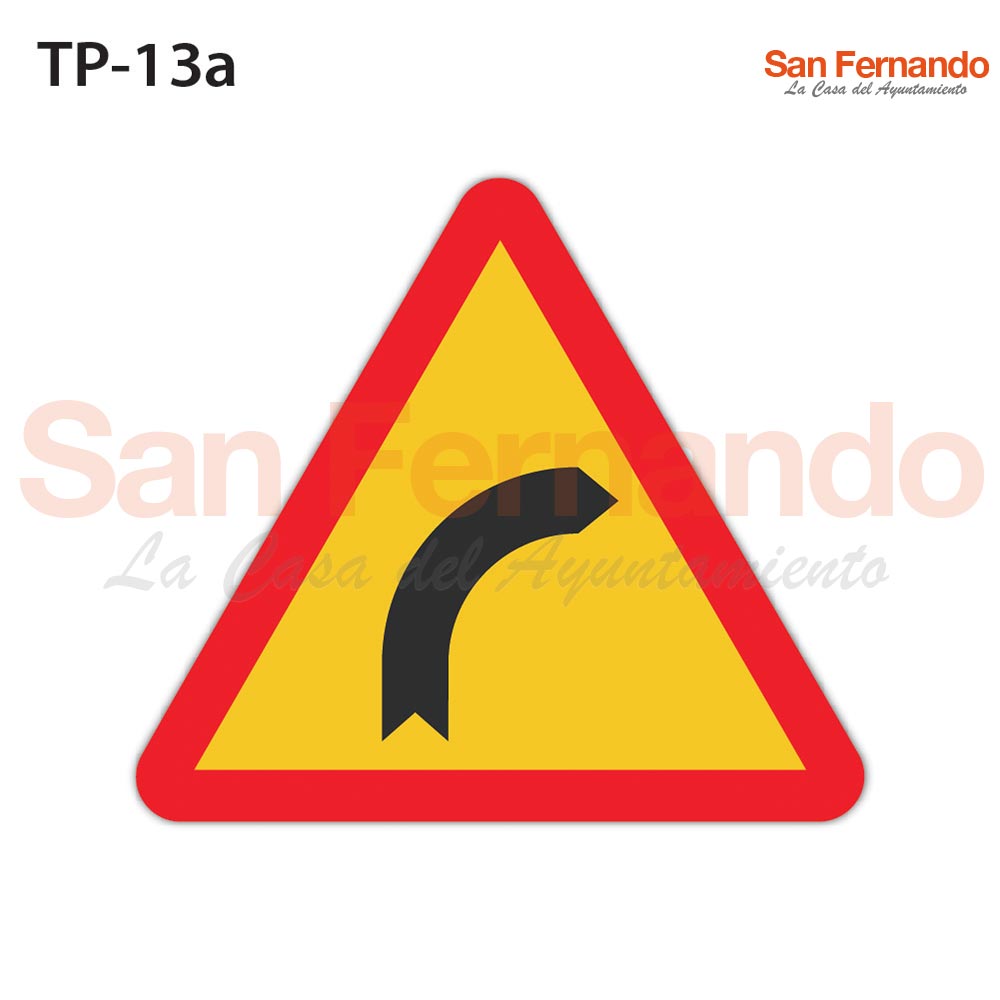 senalizacion vertical obra. triangulo amarillo