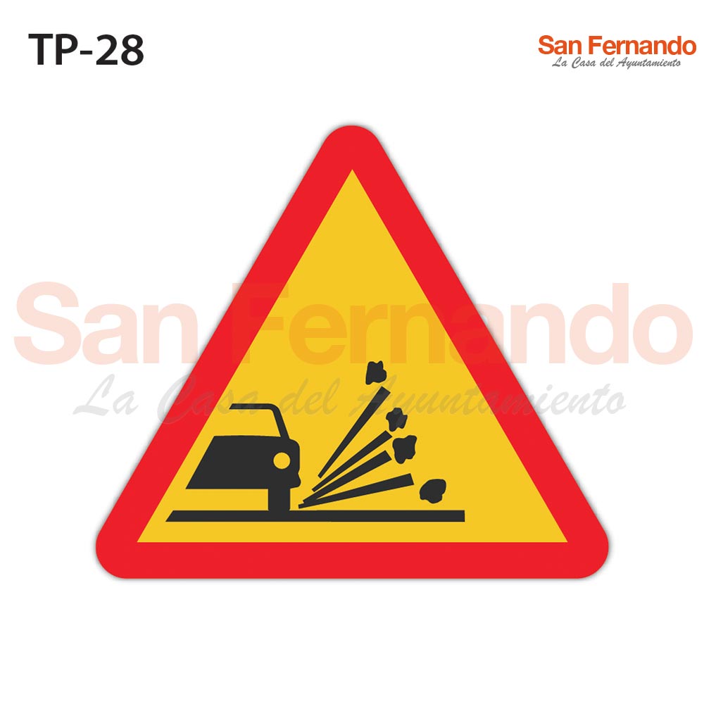 senalizacion vertical codigo. triangulo amarillo