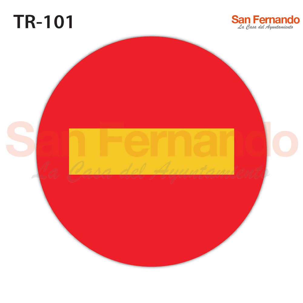 senalizacion vertical obras. entrada prohibida