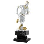 trofeo futbol plata